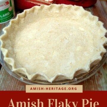 Flaky Amish pie crust