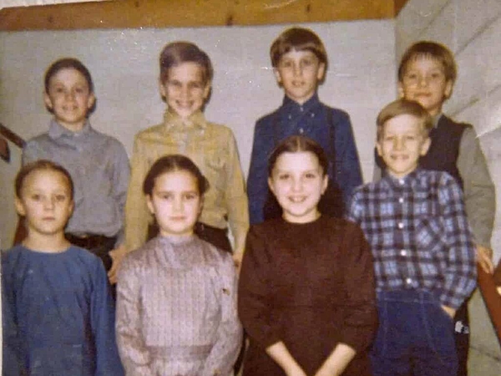 my 2nd grade class of Amish and Mennonite school kids.