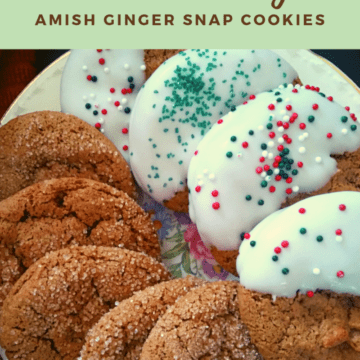 Amish gingersnap cookies