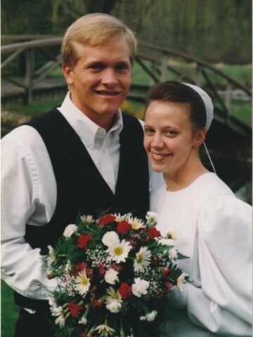 On my wedding day, a Mennonite girl