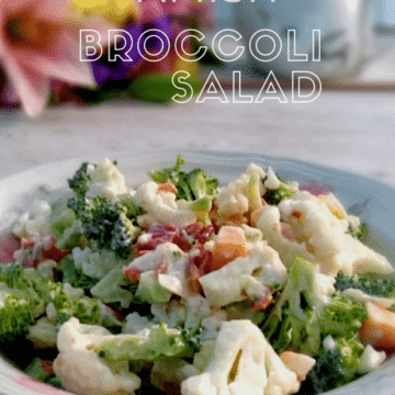 Amish broccoli salad with bacon