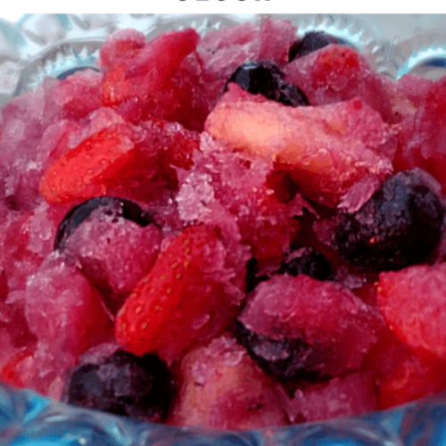 frozen fruit slush