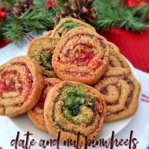 Date and Nut Pinwheel cookies