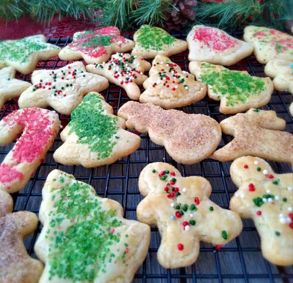 Christmas sand tart cookies