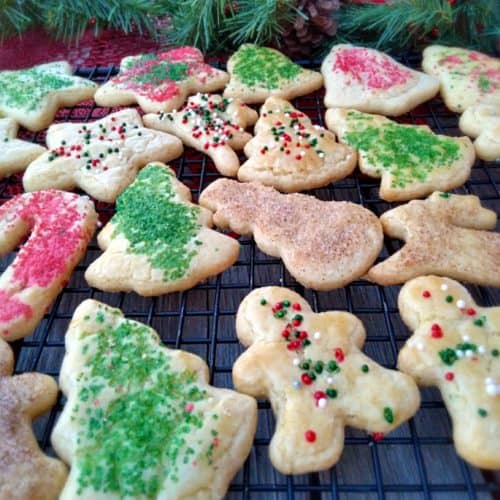 Christmas sand tart cookies
