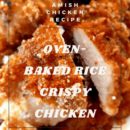 Oven-baked rice crispy chicken breast