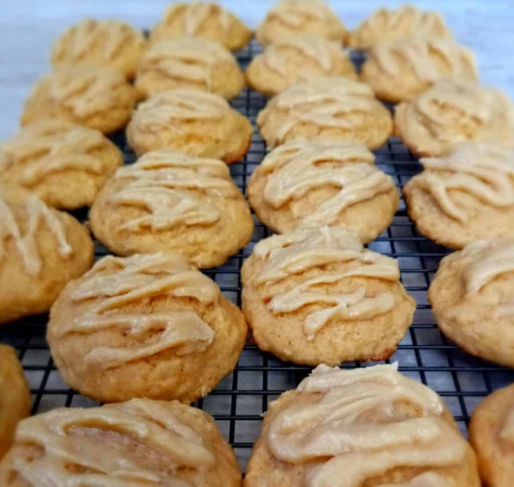 tray of Amish buttermilk cookies