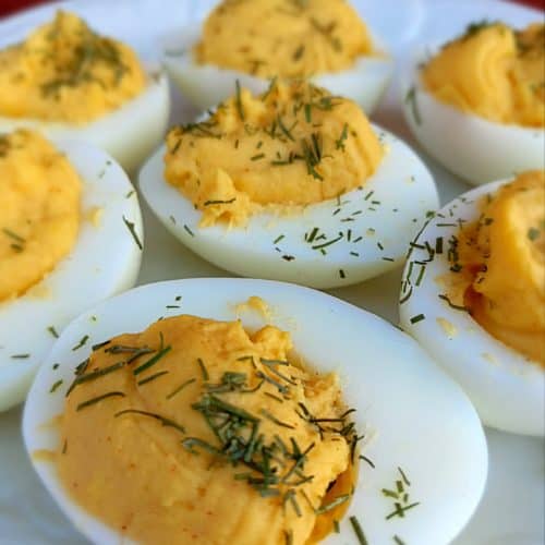Amish deviled eggs