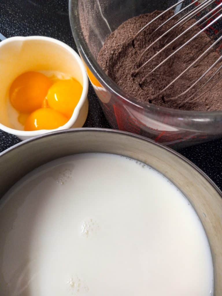 milk-cocoa-powder-and-egg-yolks