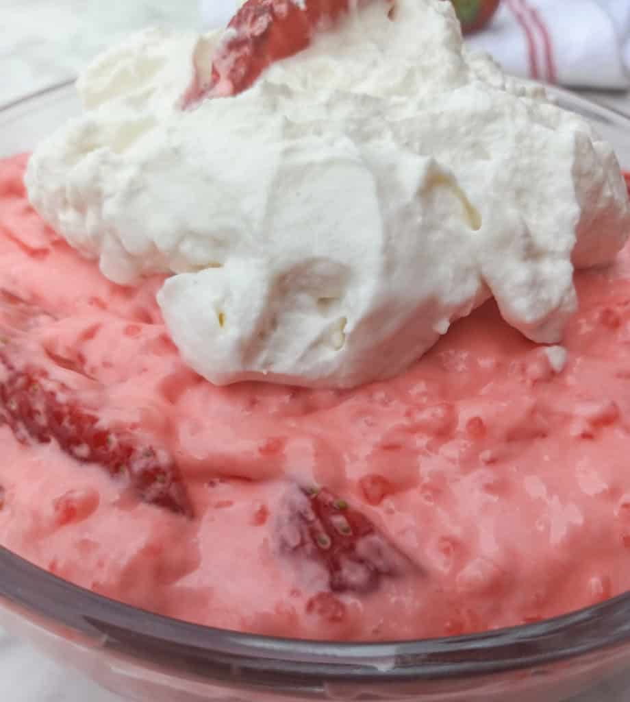 strawberry-tapioca-pudding-with-whipped-cream