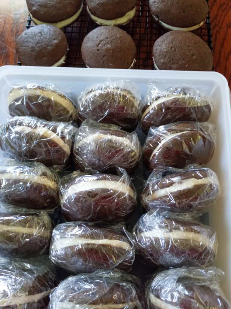 wrapped whoopie pies