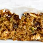 Amish zucchini bar with cream cheese frosting