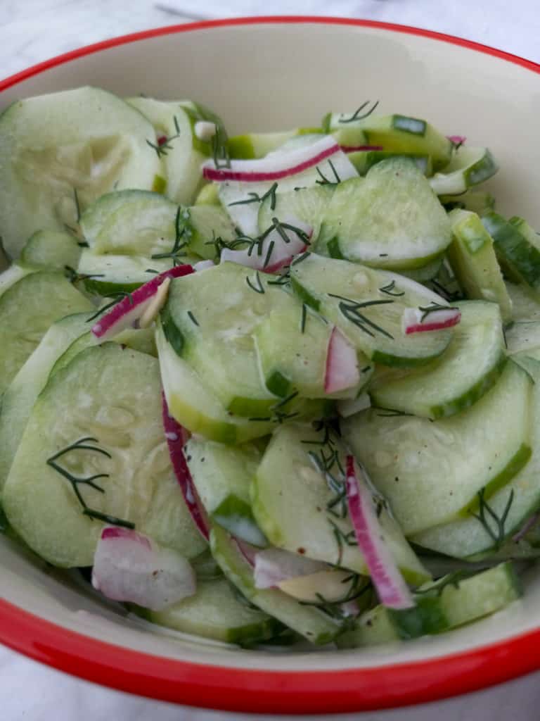 PA Dutch cucumber salad