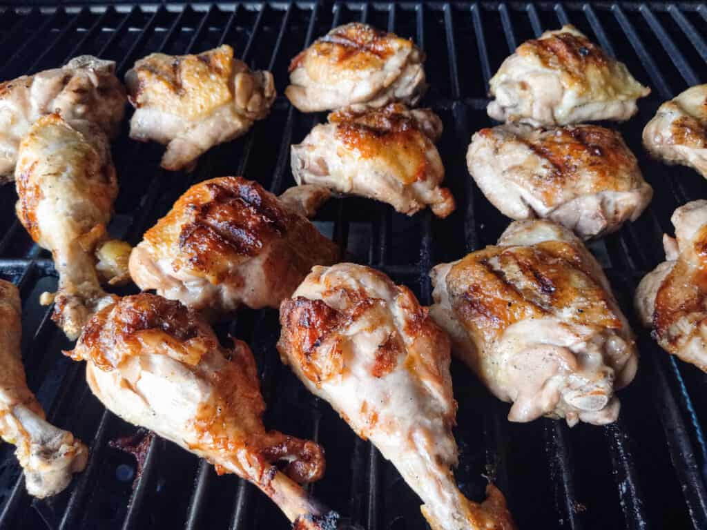 Amish chicken on the grill