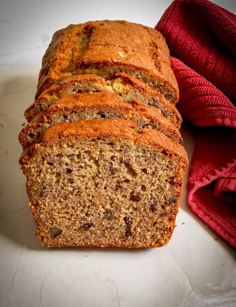 large loaf of banana quick bread