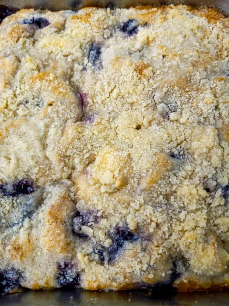 baked and ready to eat berry coffeecake