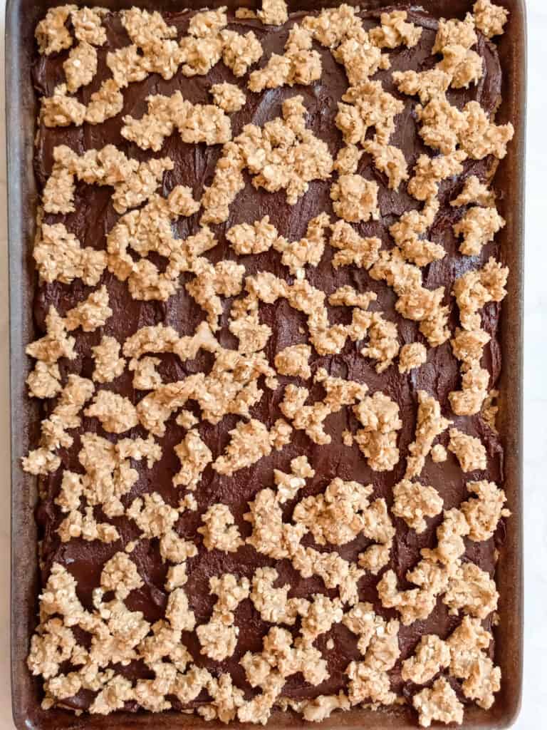 fudge cookie bars are ready to bake.