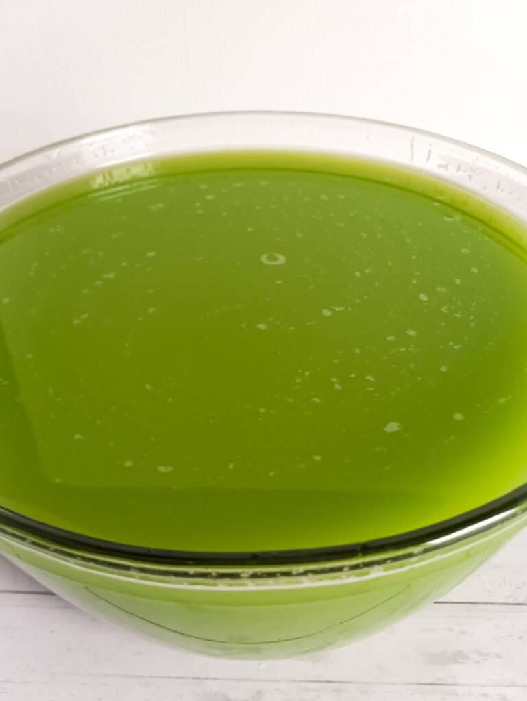 large bowl full of mixed juices.