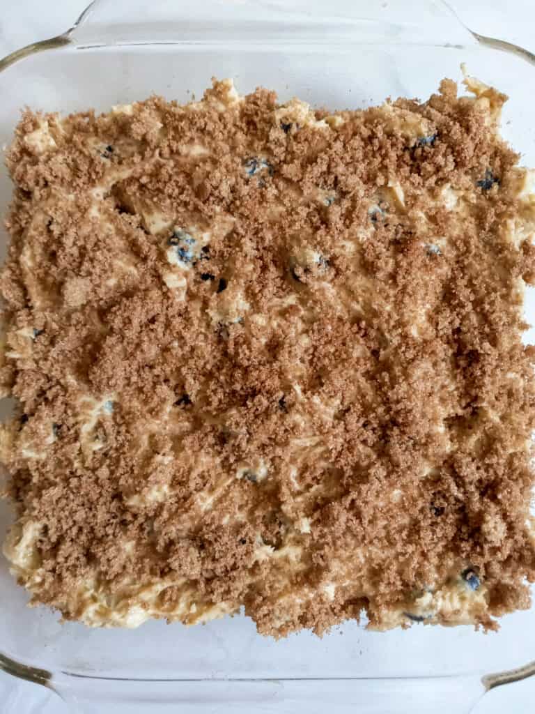 ready to bake the 9" coffee cake.