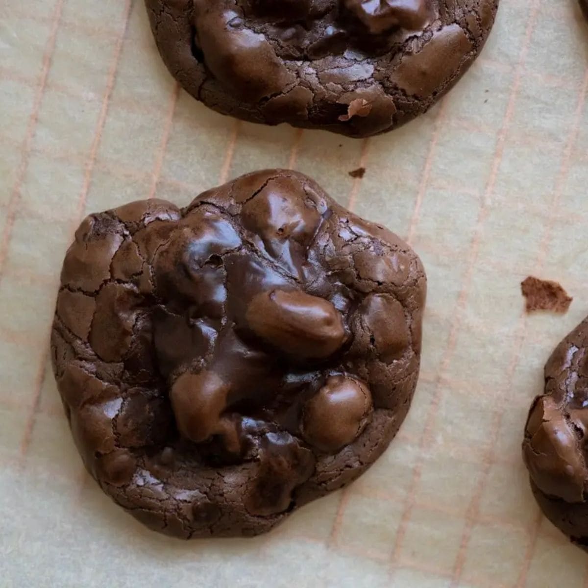 chocolate cherry black forest cookies.
