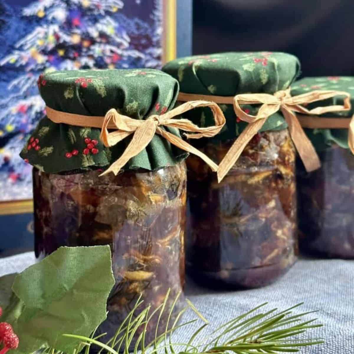 2 jars of homemade mincemeat.