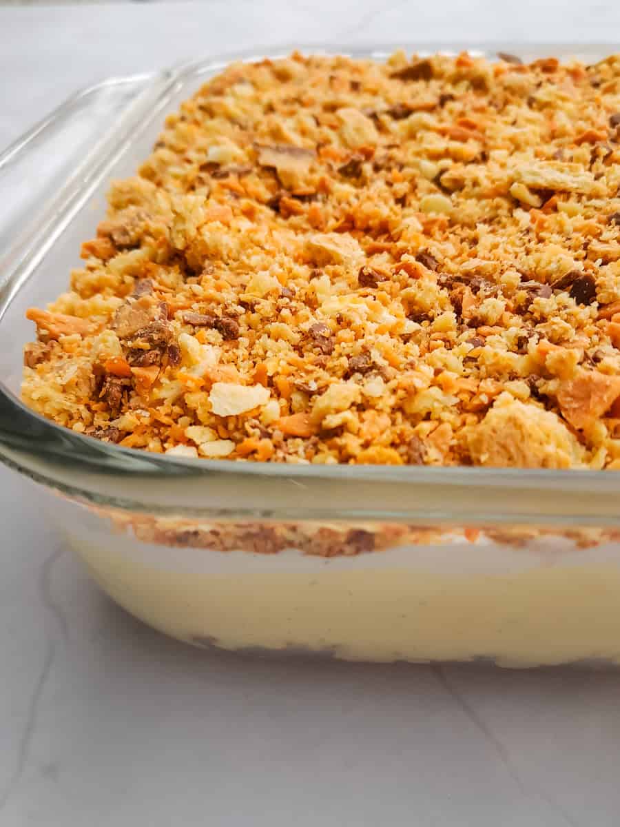 9x13" butterfinger dessert.