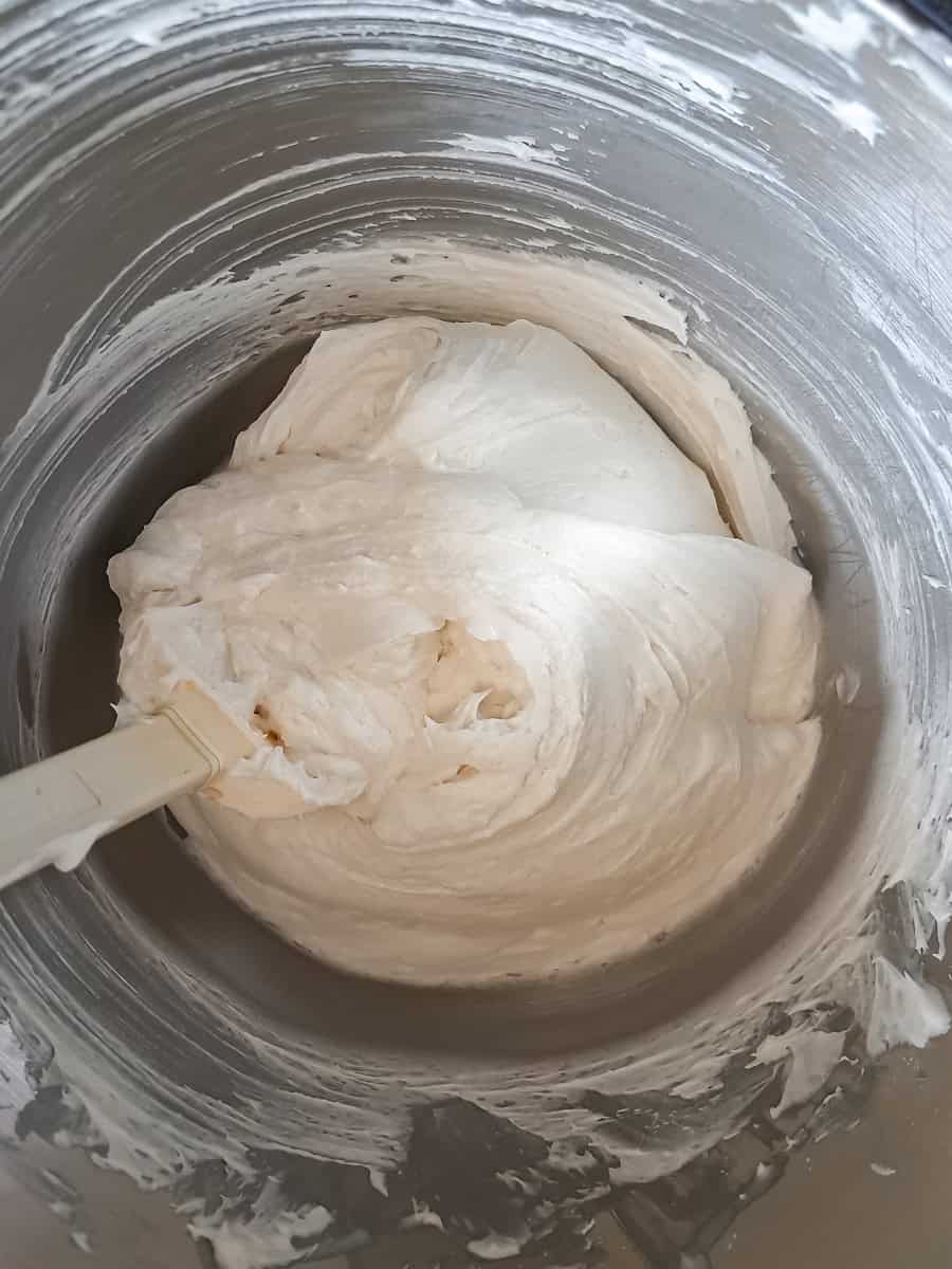 Amish whoopie pie filling in a large bowl.